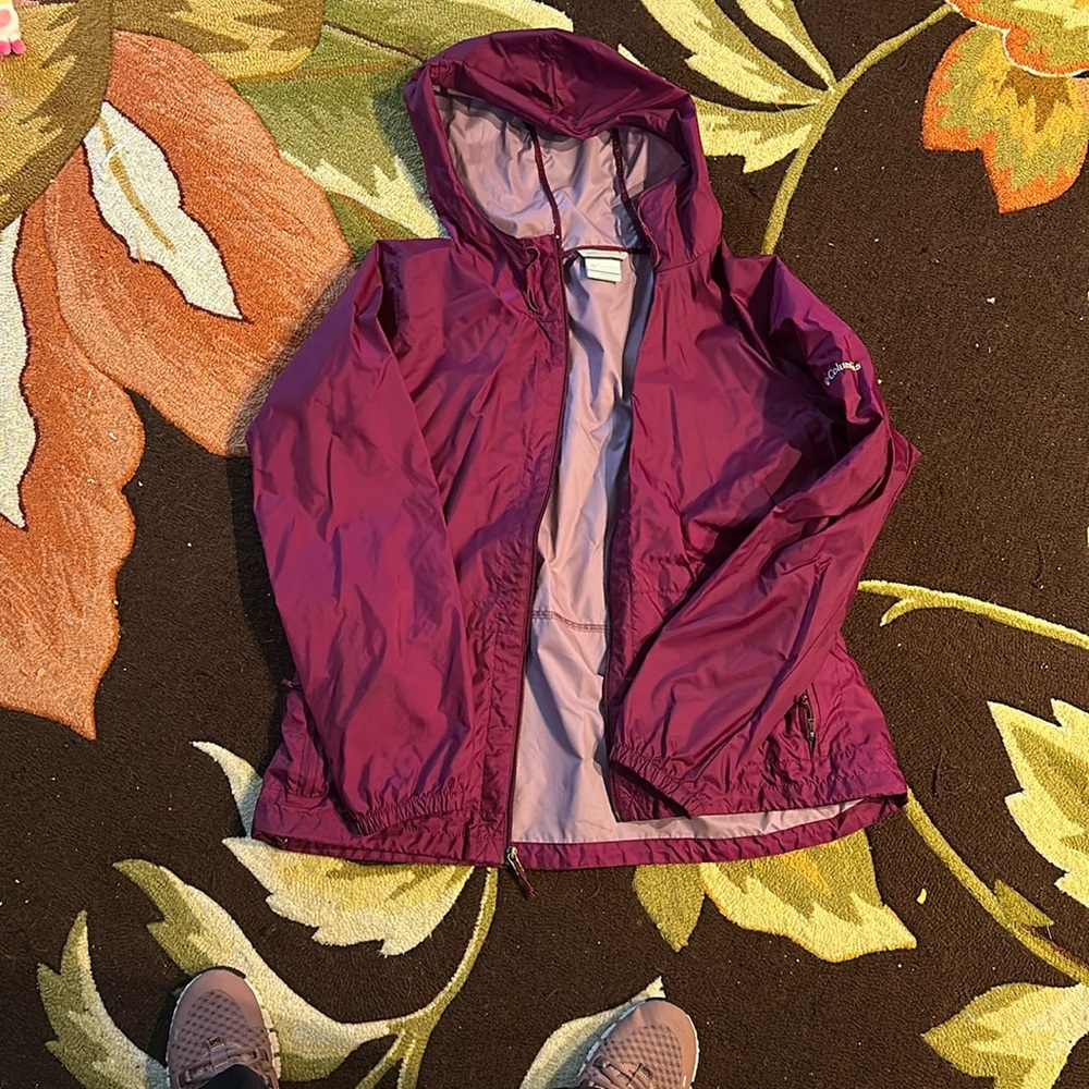 Purple Columbia rain coat
